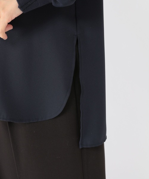 studio CLIP（スタディオクリップ）の「シンプルTブラウス《オケージョン2025》（シャツ/ブラウス・レディース・ネイビー/オフホワイト/ブラウン系その他・FREE）」の14枚目の写真