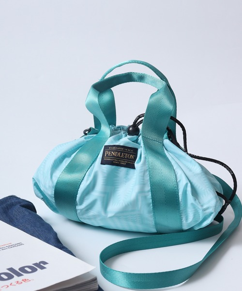 PENDLETON(ペンドルトン)の「PENDLETON DRAW BOSTON(ボストンバッグ・レディース・ターコイズブルー/オフホワイト/ブラック・FREE)」の3枚目の写真