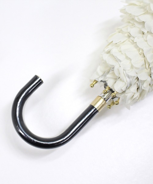 nifty colors（ニフティーカラーズ）の「【日傘 晴雨兼用】sun shade frillmini 50㎝（折りたたみ傘・レディース・ブラック/ホワイト/ベージュ/ネイビー・FREE）」の18枚目の写真