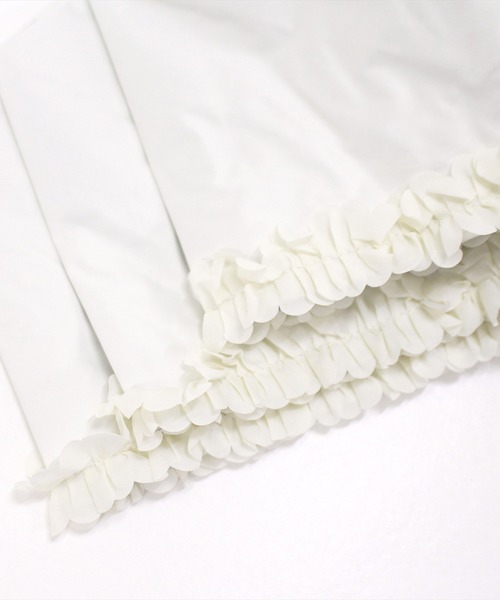 nifty colors（ニフティーカラーズ）の「【日傘 晴雨兼用】sun shade frillmini 50㎝（折りたたみ傘・レディース・ブラック/ホワイト/ベージュ/ネイビー・FREE）」の12枚目の写真