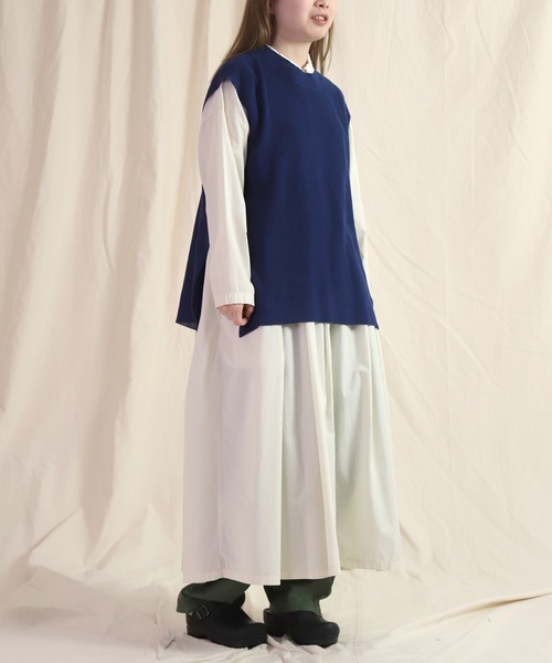 prit（プリット）の「[ prit ] リネンコットン 12G片畦編み クルーネックベスト（ベスト・レディース・ブラック/ベージュ/ネイビー・FREE）」の18枚目の写真