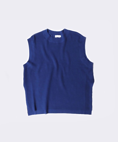 prit（プリット）の「[ prit ] リネンコットン 12G片畦編み クルーネックベスト（ベスト・レディース・ブラック/ベージュ/ネイビー・FREE）」の20枚目の写真