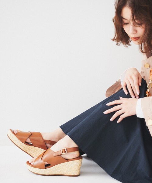 UNTITLED（アンタイトル）の「ナチュラルウェッジサンダル（サンダル・レディース・キャメル/ブラウン系その他・30/35/40/45）」の3枚目の写真