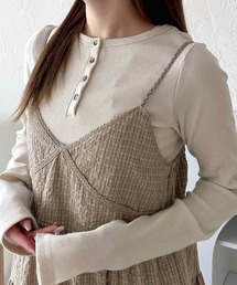 【apres jour clair】ラメリブヘンリートップス【ZOZOTOWN限定アイテム】