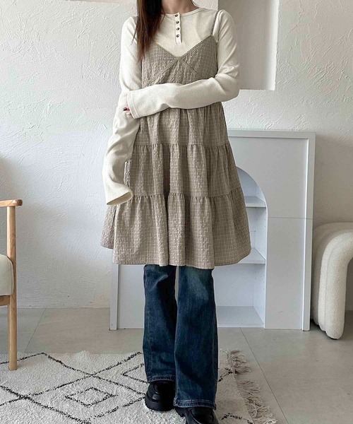 apres jour clair(アプレジュールクレア)の「【apres jour clair】ラメリブヘンリートップス【ZOZOTOWN限定アイテム】(Tシャツ/カットソー・レディース・グレー/アイボリー・X-LARGE/フリー)」の21枚目の写真