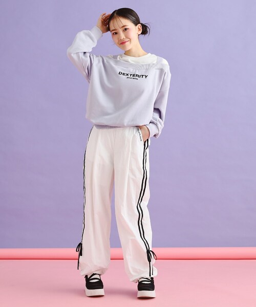 PINK-latte（ピンクラテ）の「ラインリボンシャカパンツ（その他パンツ・キッズ・ライトグレー/ブラック/オフホワイト/ベビーピンク・15 /13/14/16）」の14枚目の写真