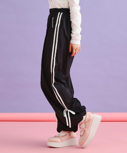 PINK-latte（ピンクラテ）の「ラインリボンシャカパンツ（その他パンツ・キッズ・ライトグレー/ブラック/オフホワイト/ベビーピンク・15 /13/14/16）」の20枚目の写真