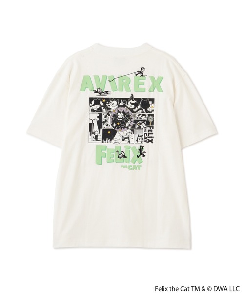 THE FELiX(フェリクス)の「《AVIREX × FELIX》"COMICS" T-SHIRT / コミックス 半袖Tシャツ / アヴィレックス / フィリックス(Tシャツ/カットソー・メンズ・チャコール/ホワイト・LARGE/MEDIUM/XX-LARGE/X-LARGE)」の2枚目の写真