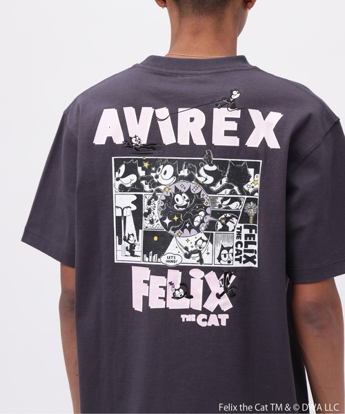 THE FELiX(フェリクス)の「《AVIREX × FELIX》"COMICS" T-SHIRT / コミックス 半袖Tシャツ / アヴィレックス / フィリックス(Tシャツ/カットソー・メンズ・チャコール/ホワイト・LARGE/MEDIUM/XX-LARGE/X-LARGE)」の4枚目の写真