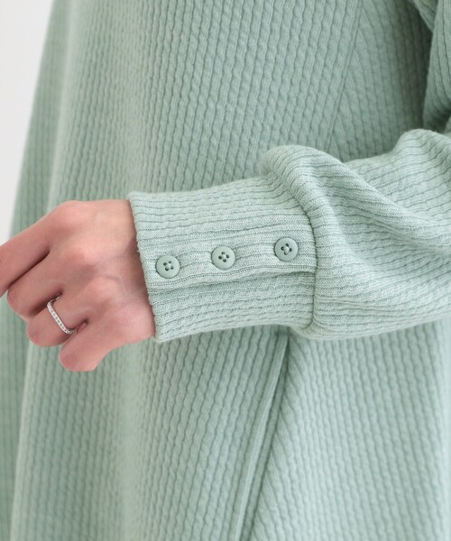 SHOO・LA・RUE（シューラルー）の「【洗える/S-LL】ふんわりタッチが癖になる ふくれジャカードチュニック（チュニック・レディース・グレー系その他/グリーン系/アイボリー・04/02/03/01）」の21枚目の写真