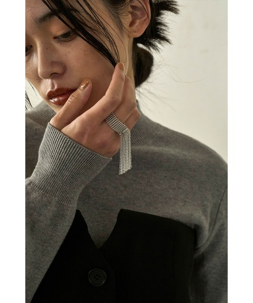 marjour（マージュール）の「BALL CHAIN RING（リング・レディース・ゴールド/シルバー・17号）」の2枚目の写真