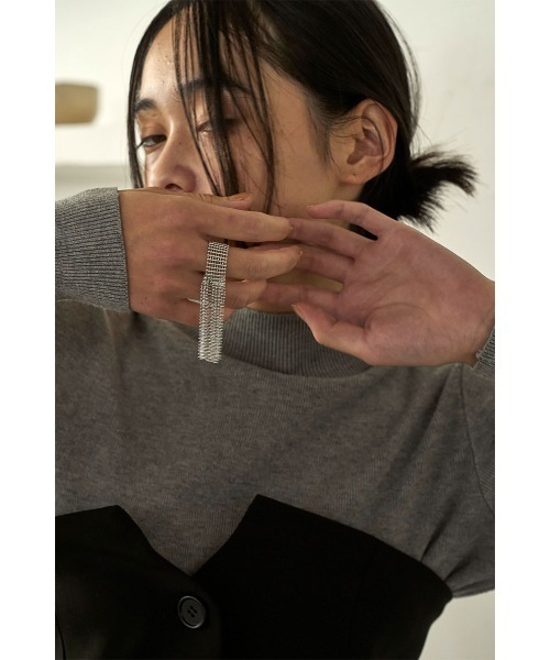 marjour（マージュール）の「BALL CHAIN RING（リング・レディース・ゴールド/シルバー・17号）」の3枚目の写真