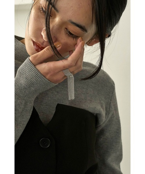 marjour（マージュール）の「BALL CHAIN RING（リング・レディース・ゴールド/シルバー・17号）」の5枚目の写真