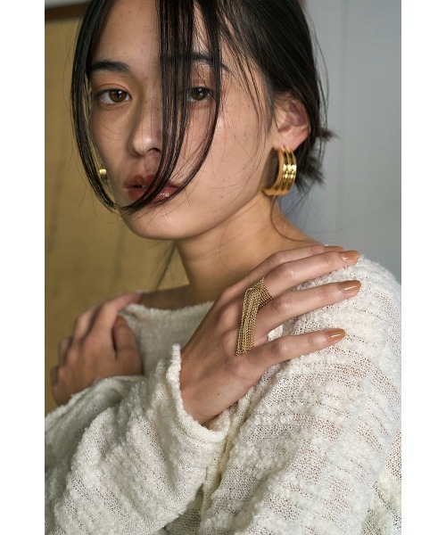 marjour（マージュール）の「BALL CHAIN RING（リング・レディース・ゴールド/シルバー・17号）」の6枚目の写真