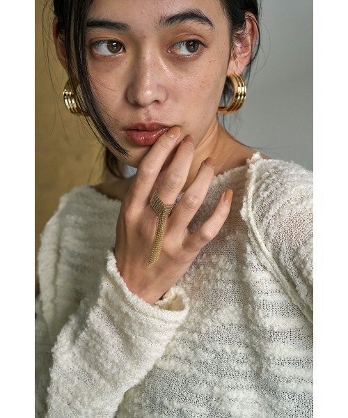marjour（マージュール）の「BALL CHAIN RING（リング・レディース・ゴールド/シルバー・17号）」の7枚目の写真