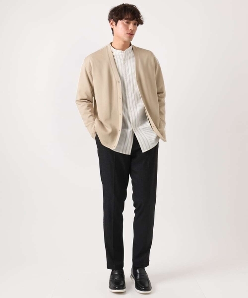 a.v.v（アーヴェヴェ）の「【毛玉になりにくい】さらさらVネックカーディガン（カーディガン/ボレロ・メンズ・ベージュ/ネイビー/ダークインディゴブルー・46/48/50）」の7枚目の写真