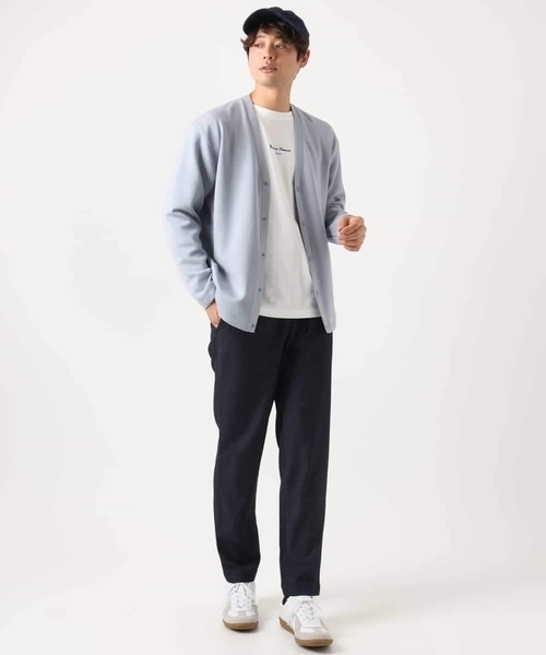 a.v.v（アーヴェヴェ）の「【毛玉になりにくい】さらさらVネックカーディガン（カーディガン/ボレロ・メンズ・ベージュ/ネイビー/ダークインディゴブルー・46/48/50）」の12枚目の写真
