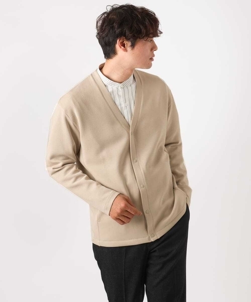 a.v.v（アーヴェヴェ）の「【毛玉になりにくい】さらさらVネックカーディガン（カーディガン/ボレロ・メンズ・ベージュ/ネイビー/ダークインディゴブルー・46/48/50）」の20枚目の写真