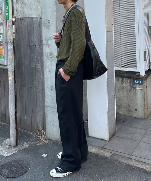 CIAOPANIC（チャオパニック）の「メッシュラインニットポロシャツ（シャツ/ブラウス・レディース・グリーン/サックスブルー/オフホワイト・FREE）」の20枚目の写真