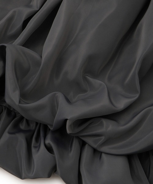 ADAM ET ROPE'（アダムエロペ）の「ダンボールタフタペプラムカットソーカーディガン（カーディガン/ボレロ・レディース・ブラック/グレー/ホワイト・FREE）」の17枚目の写真