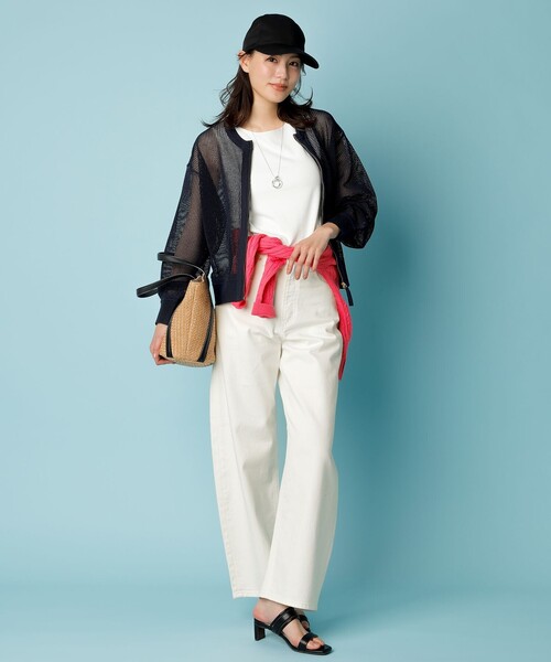 エニスィス　洗えるブルゾン 洗える】メッシュニット ブルゾン / any SiS | ファッション通販
