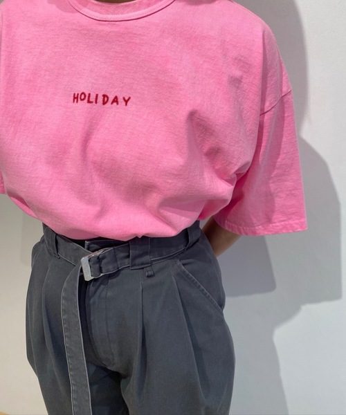 Dickies（ディッキーズ）の「DICKIES BELTED 2TUCK PANTS ディッキーズベルテッドツータックパンツ（その他パンツ・レディース・グレー/カーキ/ネイビー・0/1）」の16枚目の写真