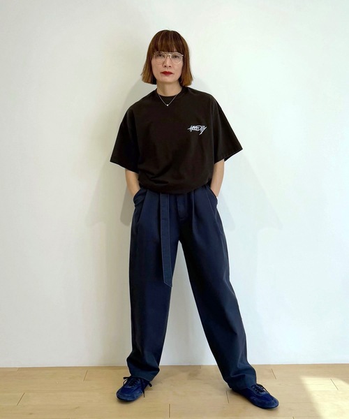 パンツ HOLIDAY/ DICKIES BELTED 2TUCK PANTS HOLIDAY】 DICKIES BELTED 2TUCK PANTS (GRAY） | olaf