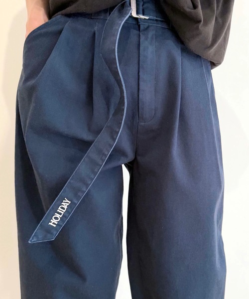 DICKIES BELTED 2TUCK PANTS ディッキーズベルテッドツータックパンツ