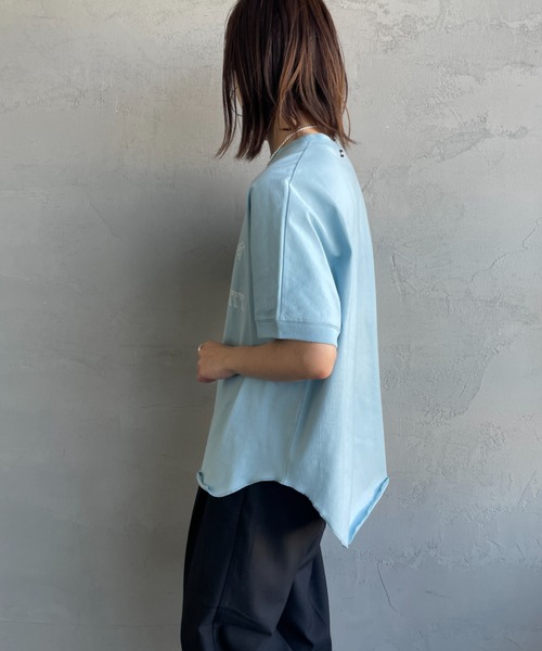 Americana ジーンズファクトリー アメリカーナ ラウンドヘムTシャツ AMERICANA tシャツ 「Americana×JEANS FACTORY/アメリカーナ