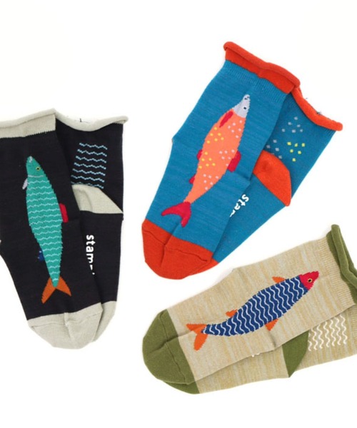 stample（スタンプル）の「ショート＆クルーソックス 【3足セット】（ソックス/靴下・キッズ・A/B/H/G/F/D/E/C・LL/S/M/L）」の2枚目の写真