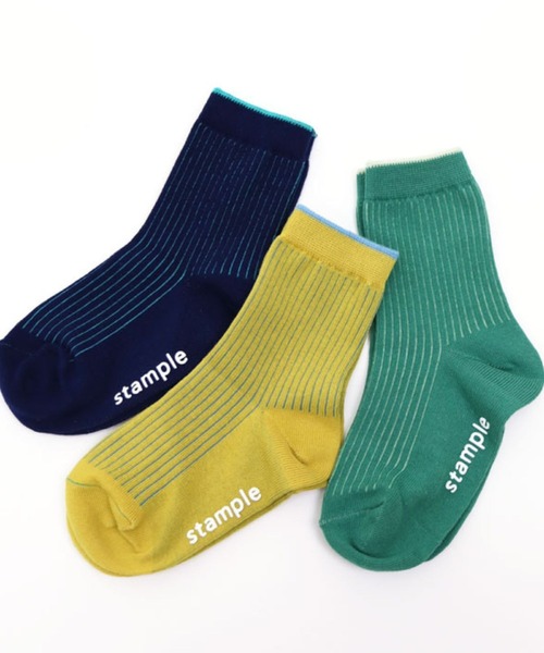stample（スタンプル）の「ショート＆クルーソックス 【3足セット】（ソックス/靴下・キッズ・A/B/H/G/F/D/E/C・LL/S/M/L）」の4枚目の写真