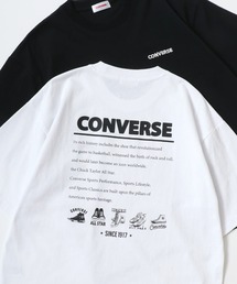 CONVERSE/コンバース オーバーサイズ オールスター スニーカー バックプリント ロゴ ワンポイント刺繍 半袖Tシャツ/レディース メンズ