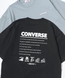 CONVERSE/コンバース オーバーサイズ オールスター スニーカー バックプリント ロゴ ワンポイント刺繍 半袖Tシャツ/レディース メンズ