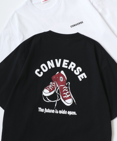 CONVERSE（コンバース）の「CONVERSE/コンバース オーバーサイズ オールスター スニーカー バックプリント ロゴ ワンポイント刺繍 半袖Tシャツ/レディース メンズ（Tシャツ/カットソー・レディース・ブラック系その他/ホワイト系その他/ホワイト/ブルー/ブルー系その他3/ブラック系その他2/ブラック/ブルー系その他/ホワイト系その他3/ブラック系その他3/ホワイト系その他2/ブルー系その他2・L/M/LL）」の7枚目の写真
