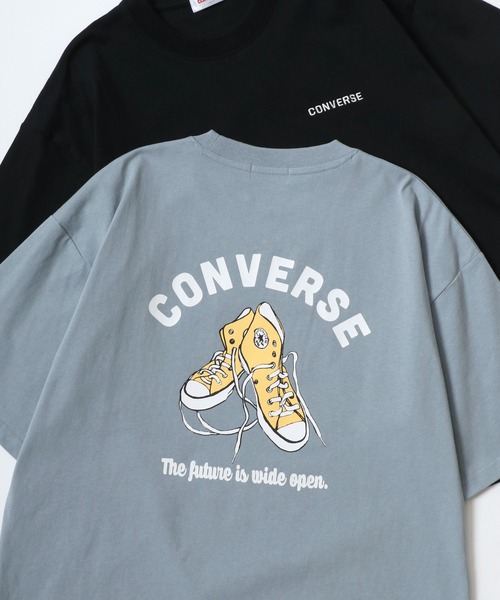 CONVERSE（コンバース）の「CONVERSE/コンバース オーバーサイズ オールスター スニーカー バックプリント ロゴ ワンポイント刺繍 半袖Tシャツ/レディース メンズ（Tシャツ/カットソー・レディース・ブラック系その他/ホワイト系その他/ホワイト/ブルー/ブルー系その他3/ブラック系その他2/ブラック/ブルー系その他/ホワイト系その他3/ブラック系その他3/ホワイト系その他2/ブルー系その他2・L/M/LL）」の11枚目の写真