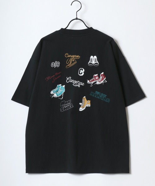 CONVERSE（コンバース）の「CONVERSE/コンバース オーバーサイズ オールスター スニーカー バックプリント ロゴ ワンポイント刺繍 半袖Tシャツ/レディース メンズ（Tシャツ/カットソー・レディース・ブラック系その他/ホワイト系その他/ホワイト/ブルー/ブルー系その他3/ブラック系その他2/ブラック/ブルー系その他/ホワイト系その他3/ブラック系その他3/ホワイト系その他2/ブルー系その他2・L/M/LL）」の18枚目の写真