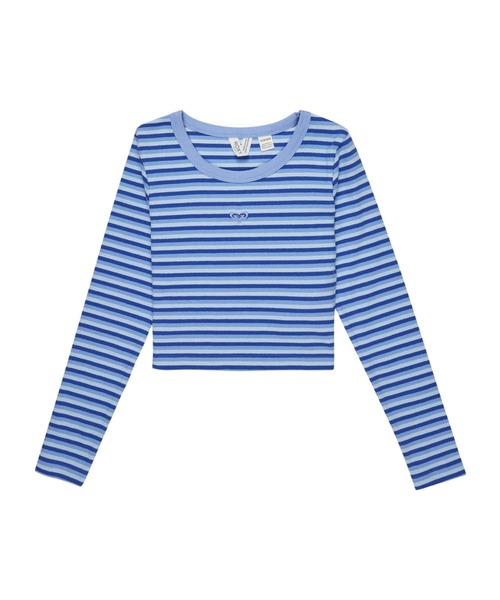 セール】HEY YEAH YEAH LS/ロキシーキッズショート丈ボーダー