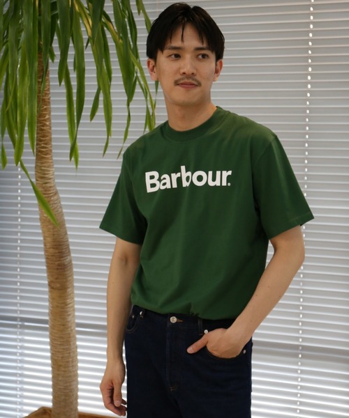 Barbour（バブアー）の「Barbour / ロゴ Tシャツ（Tシャツ/カットソー・メンズ・ロイヤルブルー/グリーン/ホワイト・36/38/40）」の2枚目の写真