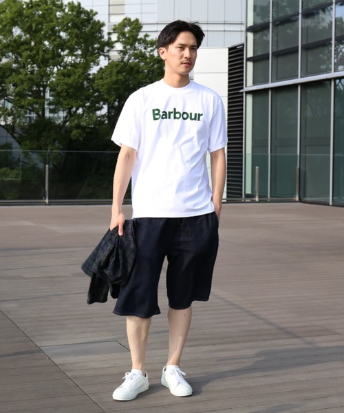 Barbour（バブアー）の「Barbour / ロゴ Tシャツ（Tシャツ/カットソー・メンズ・ロイヤルブルー/グリーン/ホワイト・36/38/40）」の6枚目の写真