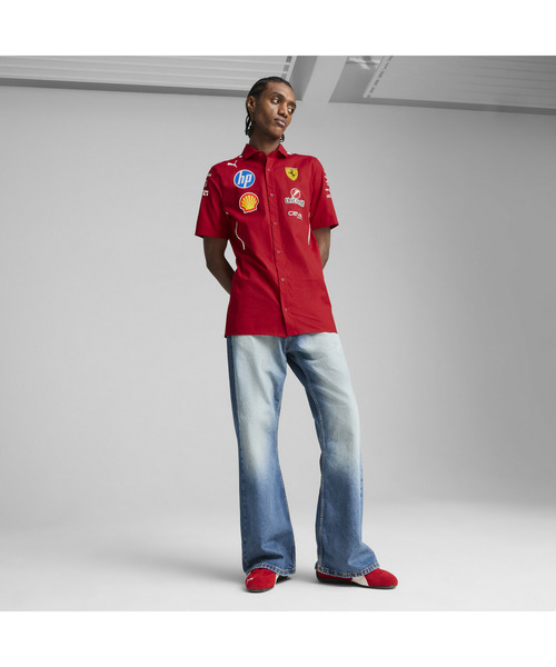 PUMA（プーマ）の「PUMA プーマ メンズ フェラーリ チーム 半袖 シャツ（その他トップス・メンズ・チェリーレッド・MEDIUM/LARGE/X-LARGE/SMALL/X-SMALL）」の3枚目の写真