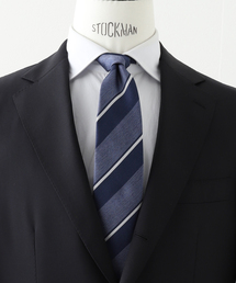 FRANCO BASSI（フランコバッシ）の「FRANCO BASSI (フランコ バッシ) シャンブレーストライプタイ U25EC01-B（ネクタイ）」