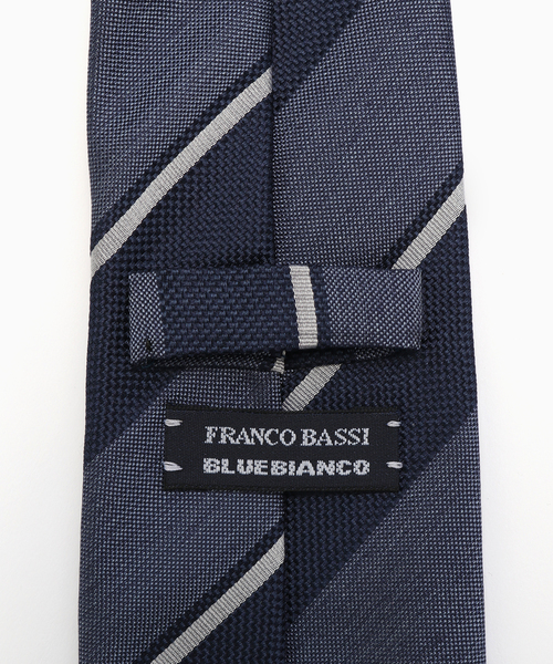 セール】FRANCO BASSI (フランコ バッシ) シャンブレーストライプタイ