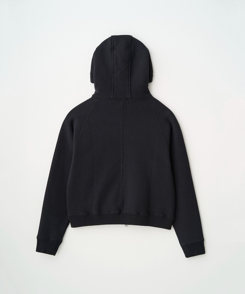 Juha（ユハ）の「CROPPED BRUSHED HOODIE（パーカー・メンズ・ブラック/ホワイト/ブラウン・3/4）」の7枚目の写真