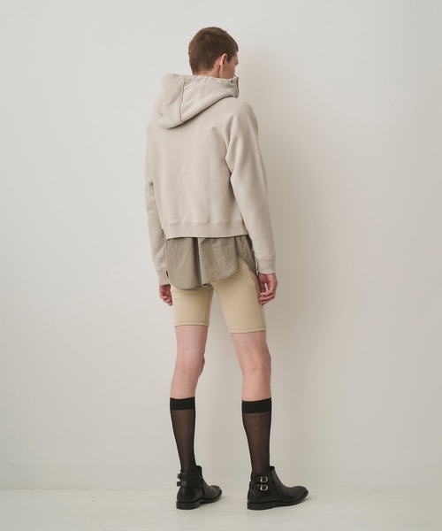 Juha（ユハ）の「CROPPED BRUSHED HOODIE（パーカー・メンズ・ブラック/ホワイト/ブラウン・3/4）」の16枚目の写真