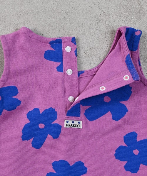 MARKEY'S（マーキーズ）の「タンクロンパース（ロンパース・キッズ・ライトブルー/ブルー/パープル/ベージュ/ライム/ブラック・70/80）」の9枚目の写真