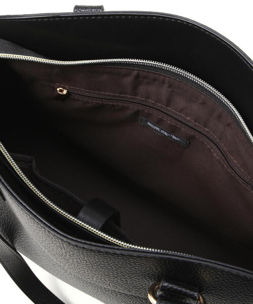 NATURAL BEAUTY BASIC（ナチュラルビューティーベーシック）の「【Oggi掲載】サイドベルトシュリンクトートバッグ（トートバッグ・レディース・ベージュ/オフホワイト/ブラック・ﾌﾘ-）」の12枚目の写真