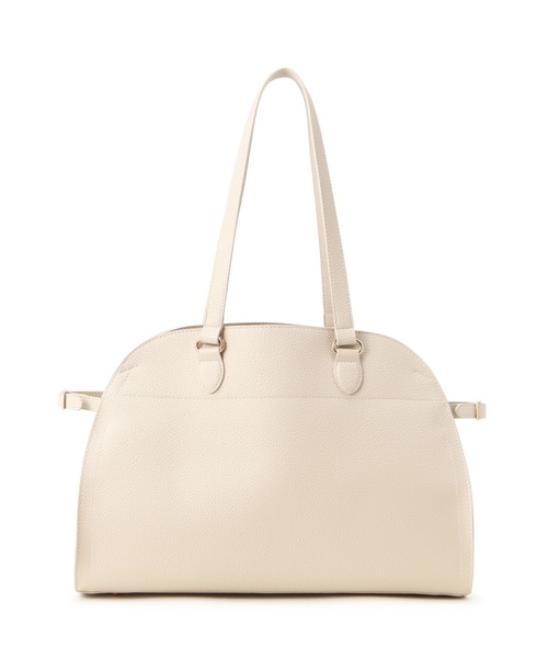 NATURAL BEAUTY BASIC（ナチュラルビューティーベーシック）の「【Oggi掲載】サイドベルトシュリンクトートバッグ（トートバッグ・レディース・ベージュ/オフホワイト/ブラック・ﾌﾘ-）」の4枚目の写真