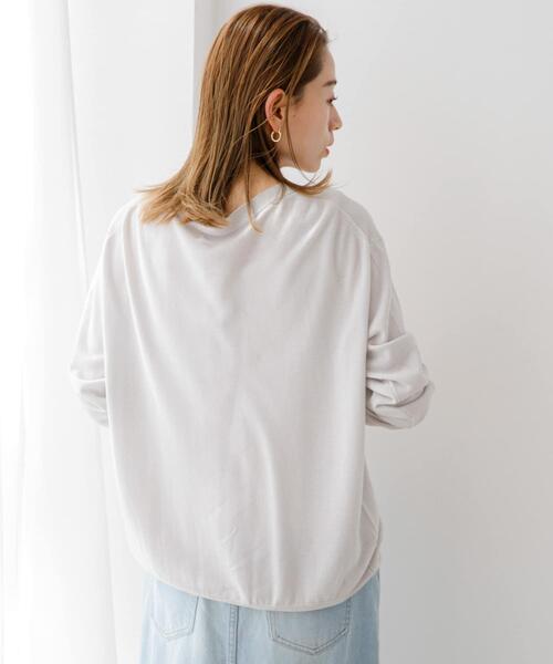 URBAN RESEARCH Sonny Label（アーバンリサーチサニーレーベル）の「『接触冷感/UVカット』クールミストカーディガン（カーディガン/ボレロ・レディース・ミント/ライトグレー/オフホワイト/ブラック・FREE）」の11枚目の写真