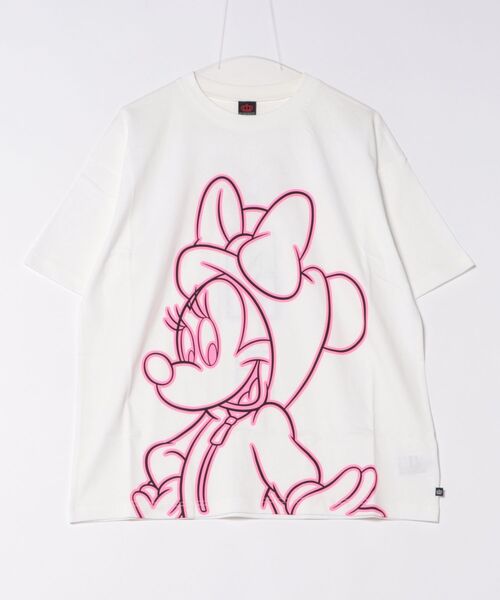 綿100％】 親子お揃い ディズニー ネオンキャラクターTシャツ 0322A（T