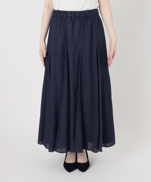 SLOBE IENA スカート リネンフレアボリュームスカート